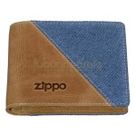 Portofel premium de vanzare din piele naturala si material textil marca Zippo